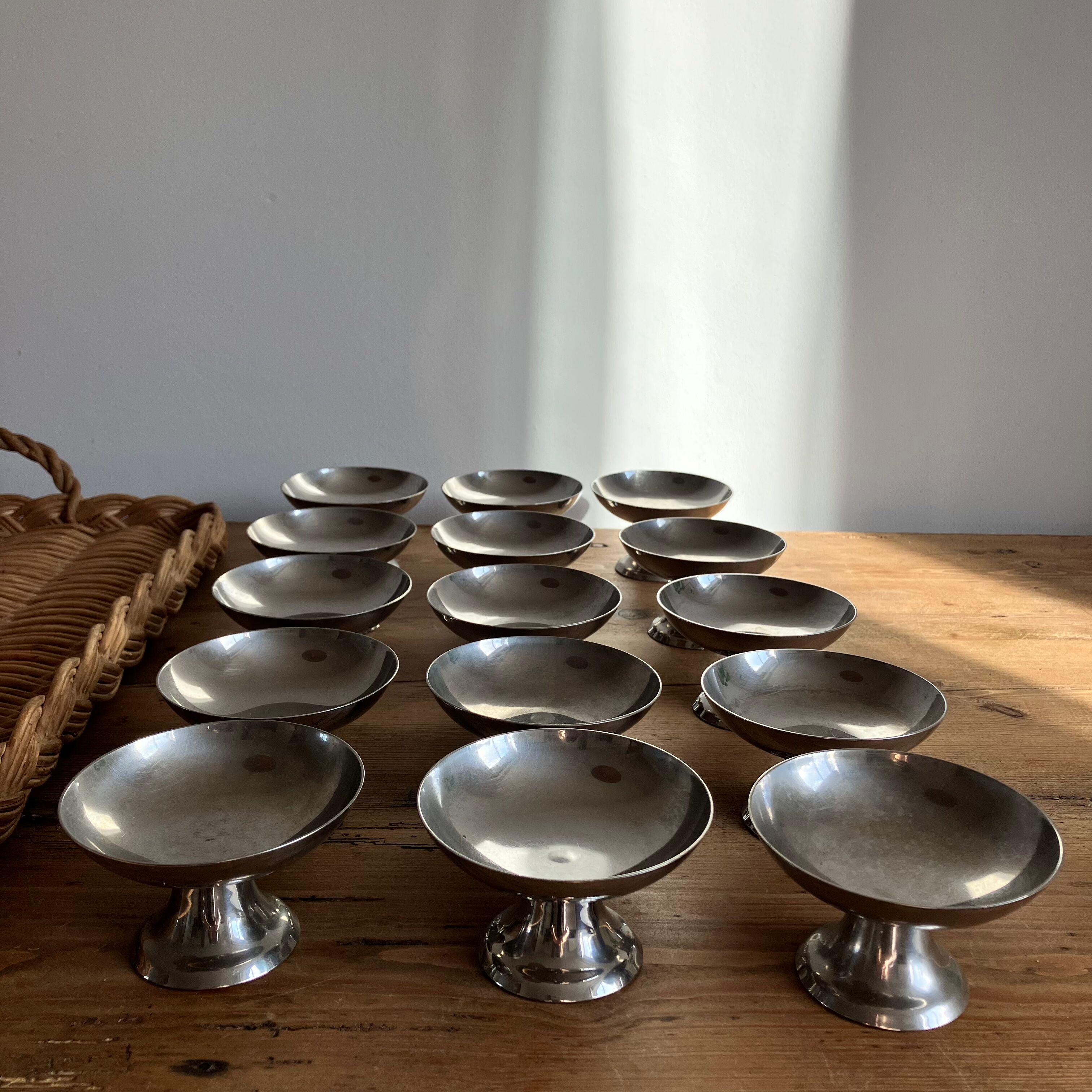 15 coupes à glace en Inox