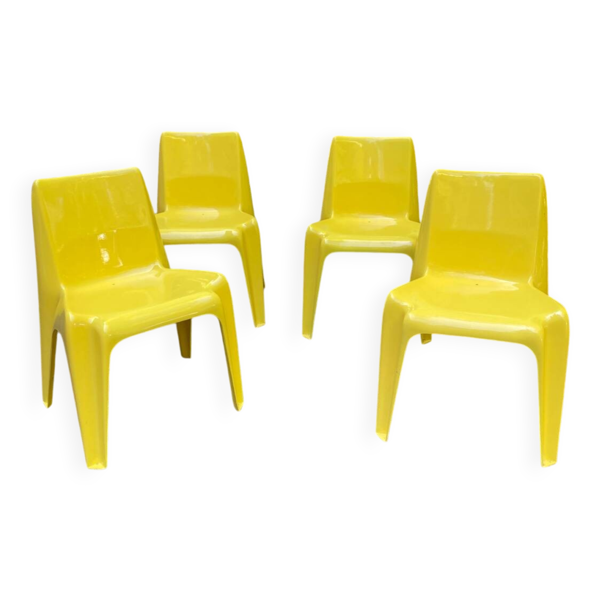 Set of 4 Helmut Bätzner chairs