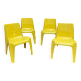 Set of 4 Helmut Bätzner chairs