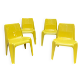Set of 4 Helmut Bätzner chairs