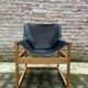 Chaise Canto en cuir sellier Rainer Schell pour Schlapp Vintage