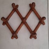 Bamboo style wooden coat racks