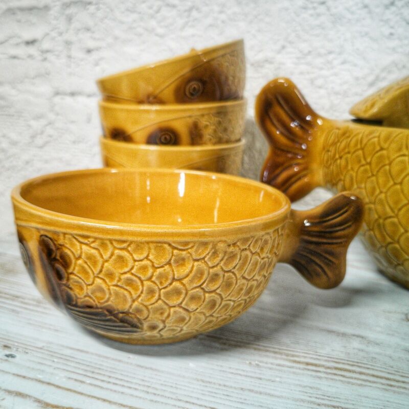 Fish soup service by Kil Keramik - 70s