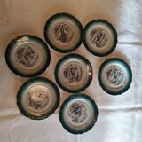 Dessert plates in Pexonne earthenware