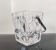 Seau à glaçons vintage en verre texturé- Style brutaliste