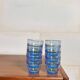 Lot de 8 verres arco france bleu