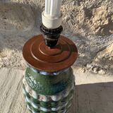 Former 70s Bay West Germany ceramic foot lamp mounted in lamp