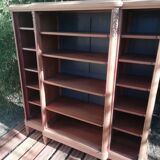 3-door bookcase in Louis XVI raw style