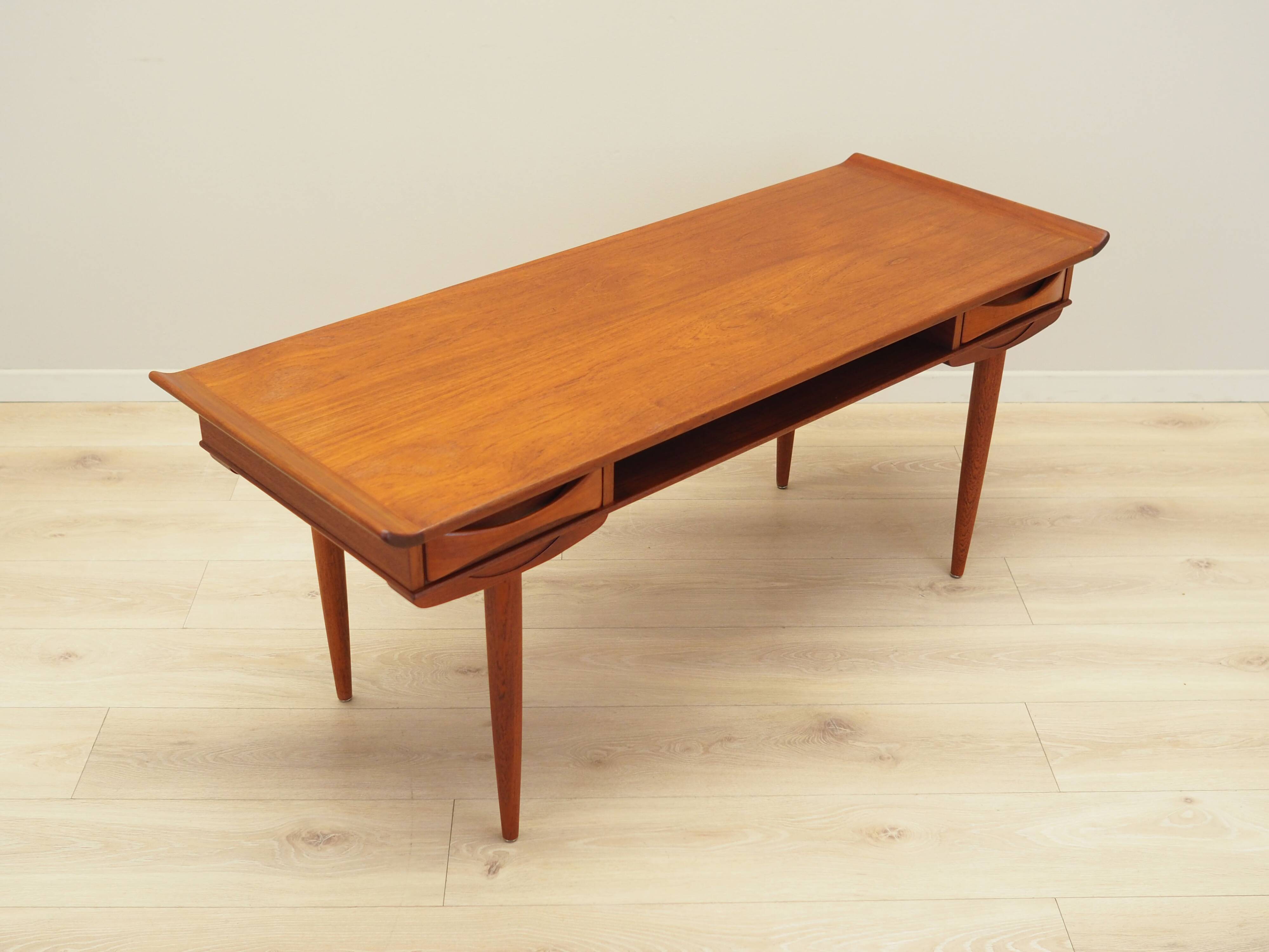 Teak coffee table, Danish design, 1970s, production: Denmark