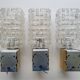 Three vintage Italian gold Targetti wall lights