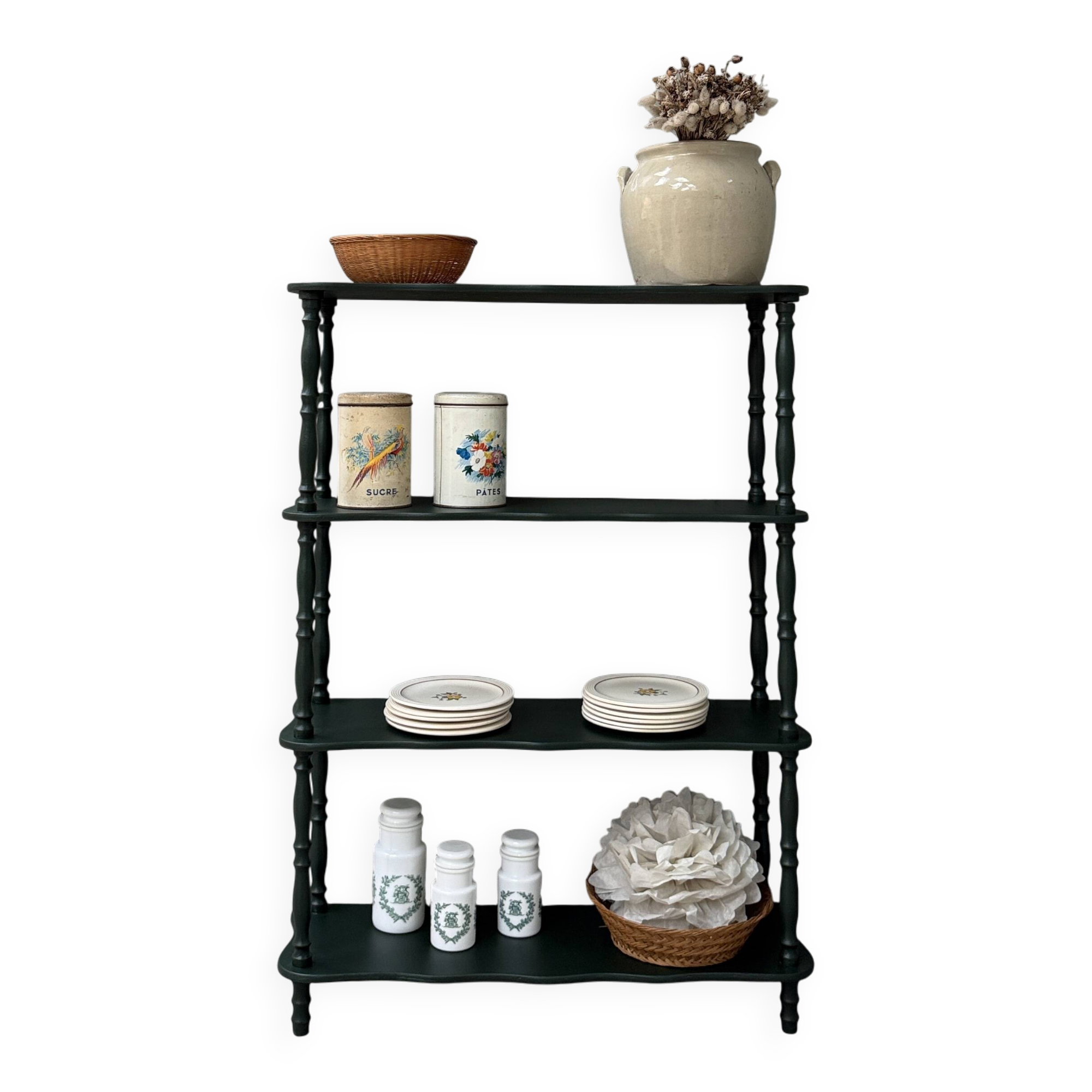 Antique shelf on a stand in the Napoleon III style (renovated)