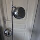 Vintage chrome floor lamp with two adjustable ball spotlights