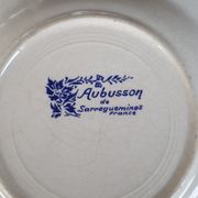 2 assiettes faïence Sarreguemines