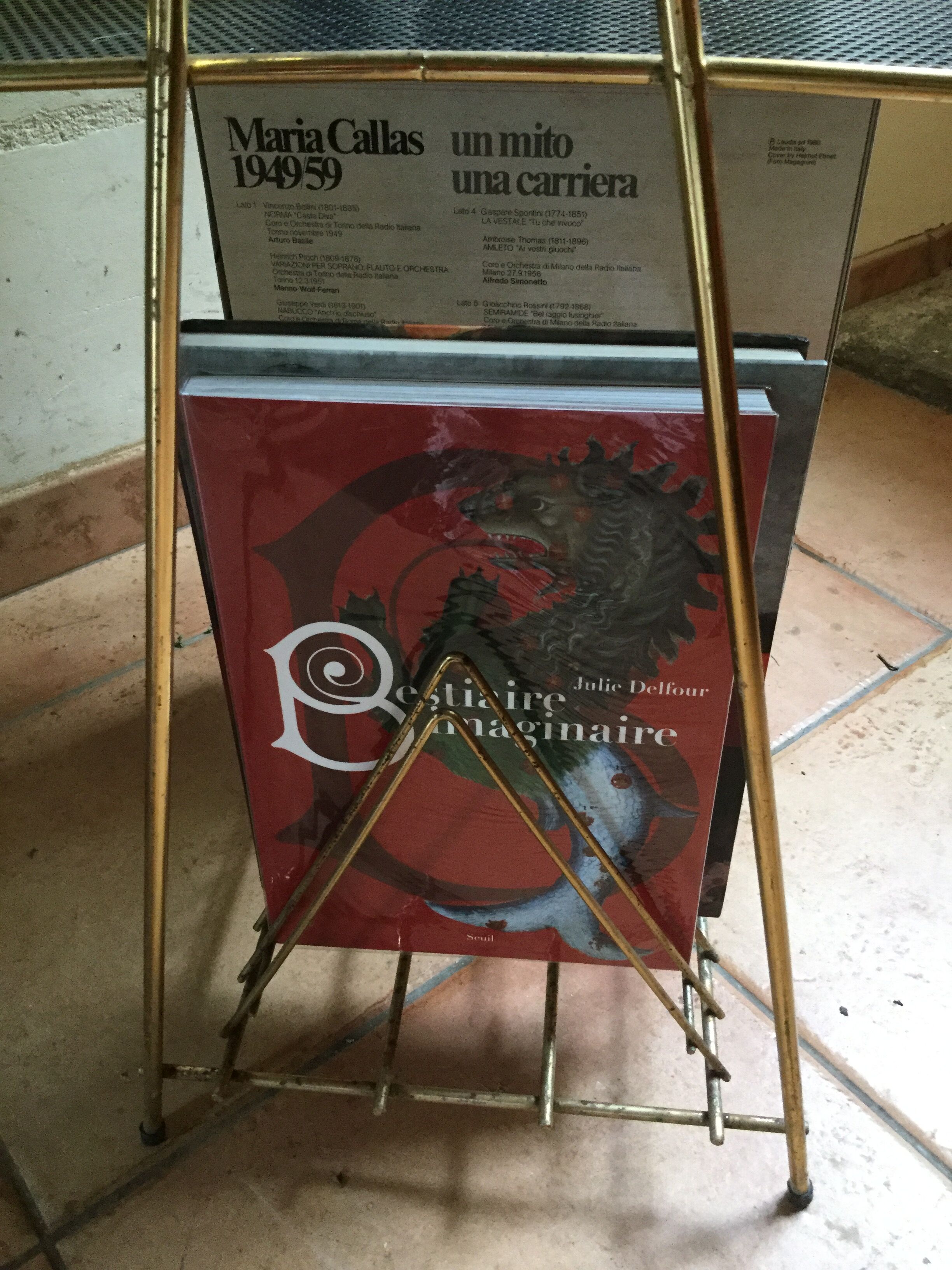 Porte vinyle vintage des années 60