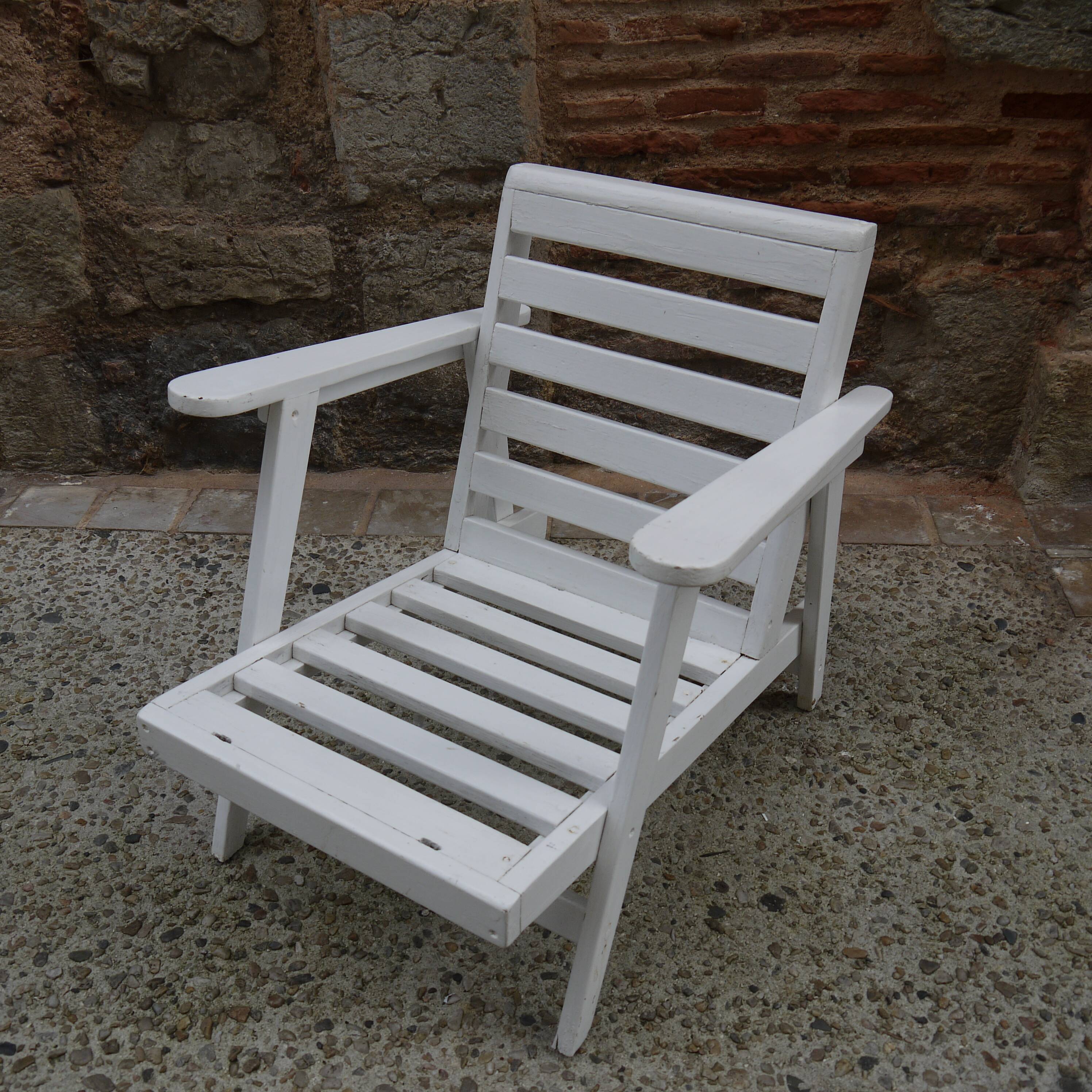 Wooden garden chair