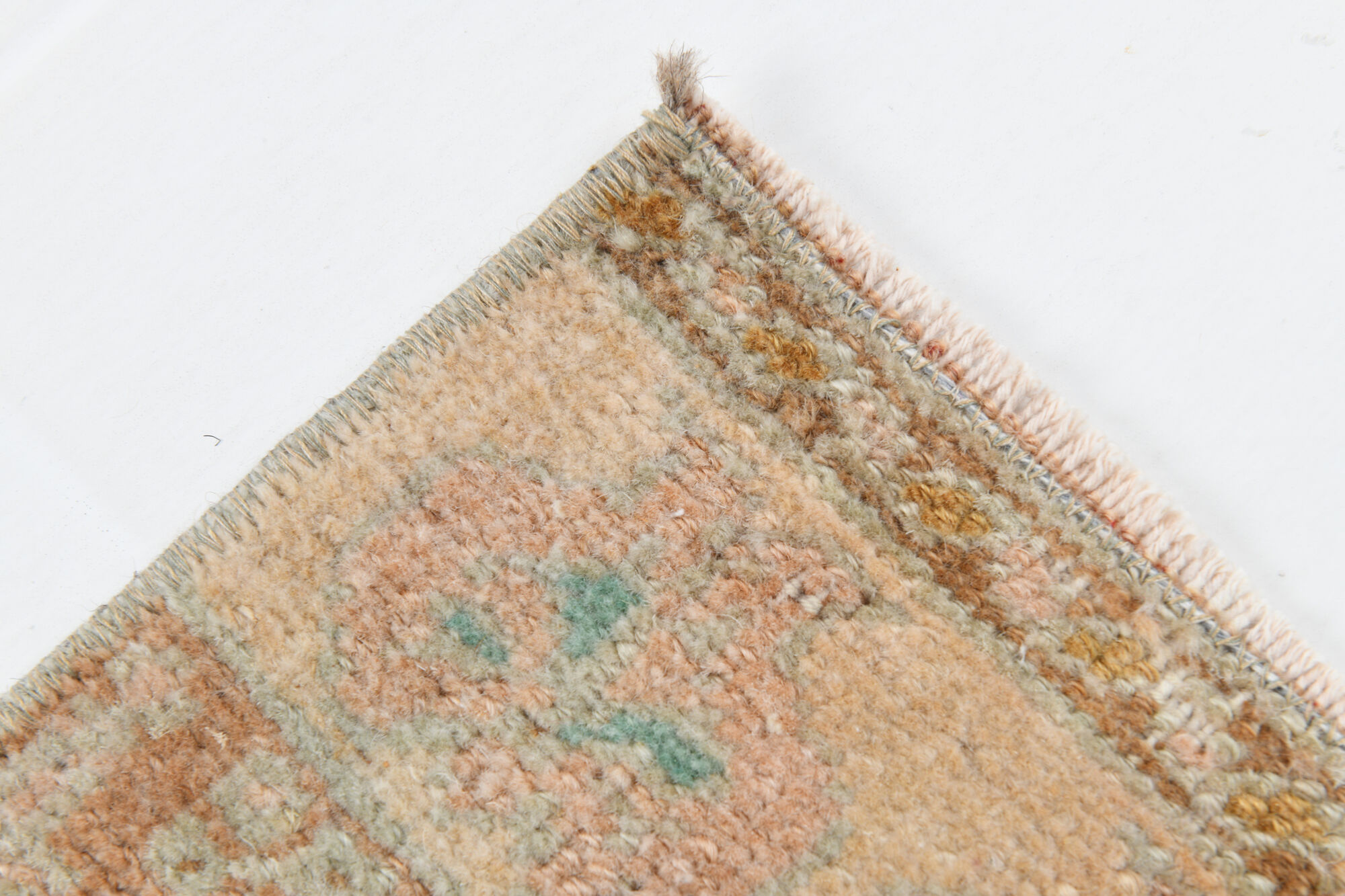 2x3 floral turkish vintage rug,2x3 doormat,95x45 cm,3.1x1.6 ft