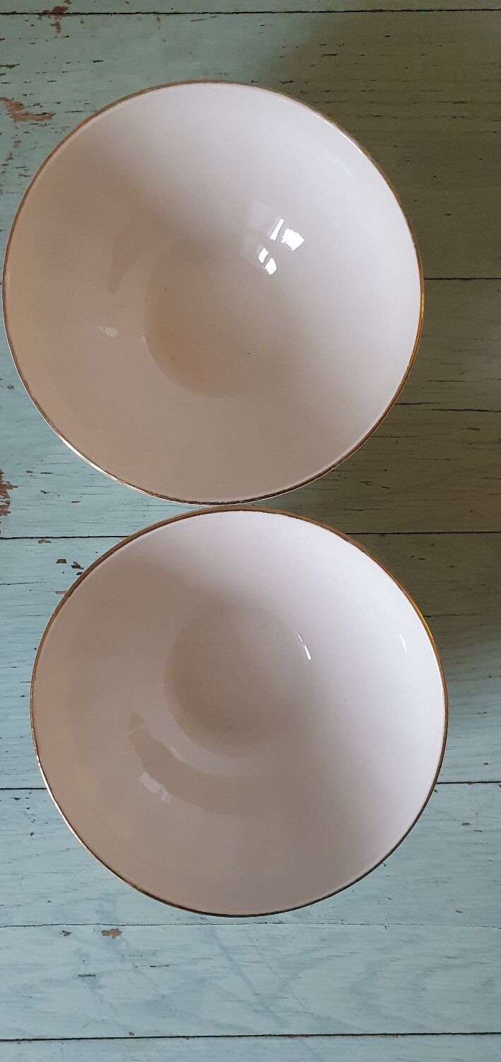 Chauvigny porcelain floral bowls