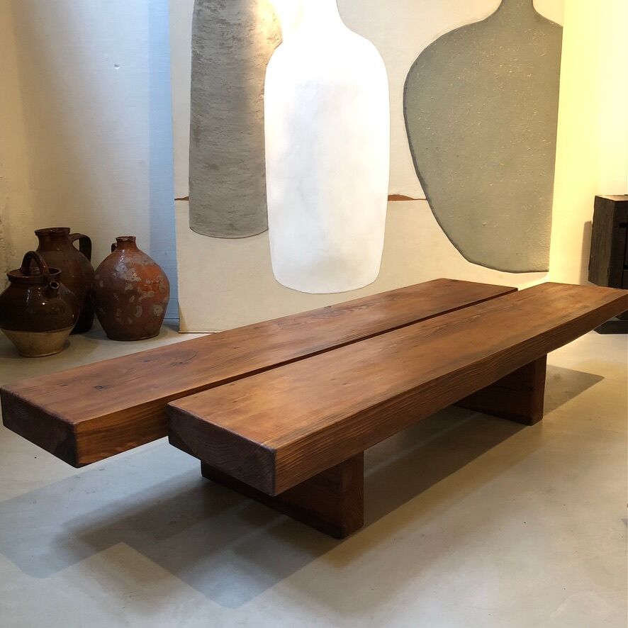 Table basse design Wabi Sabi, numérotée, édition Mobili Mundi