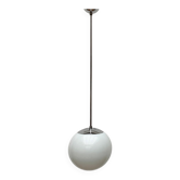 Mid-Century German Glass and Metal Ball Pendant