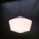 Opaline art deco pendant light