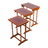 English Cherrywood Nesting Tables from Heldense, 1978, Set of 3