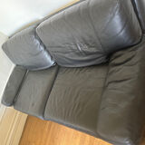 Canapé cuir noir burov