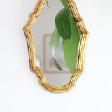 Gilded wooden mirror - 32x22 cm