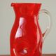 Red glass decanter