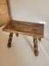 Tabouret, repose-pied en bois rectangulaire