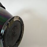 Large twisted amphora vase in glazed ceramic, Vallauris