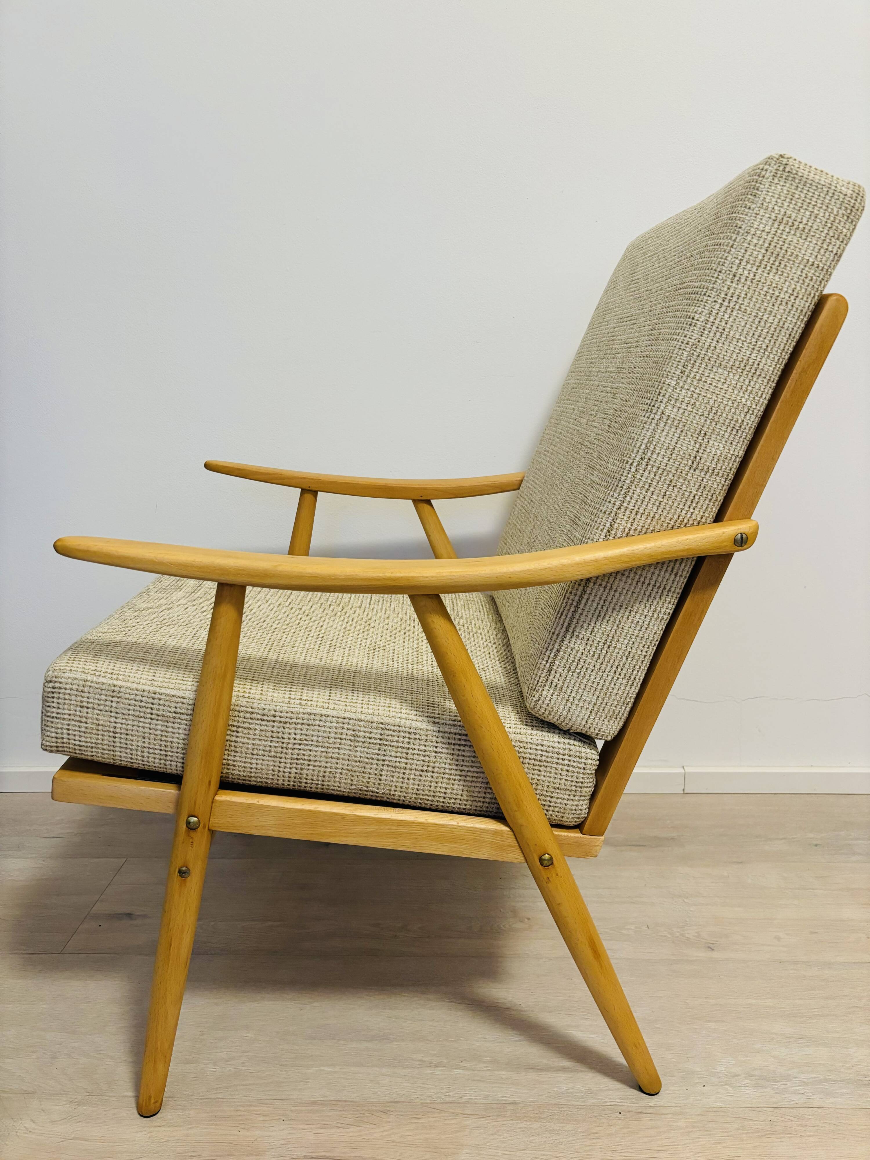 Boomerang armchair by ton from czechoslovakia 1970’s