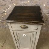 Old bedside painted oak 1920