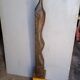 Large stylized sculpture ep 1950/60 carved wood + base