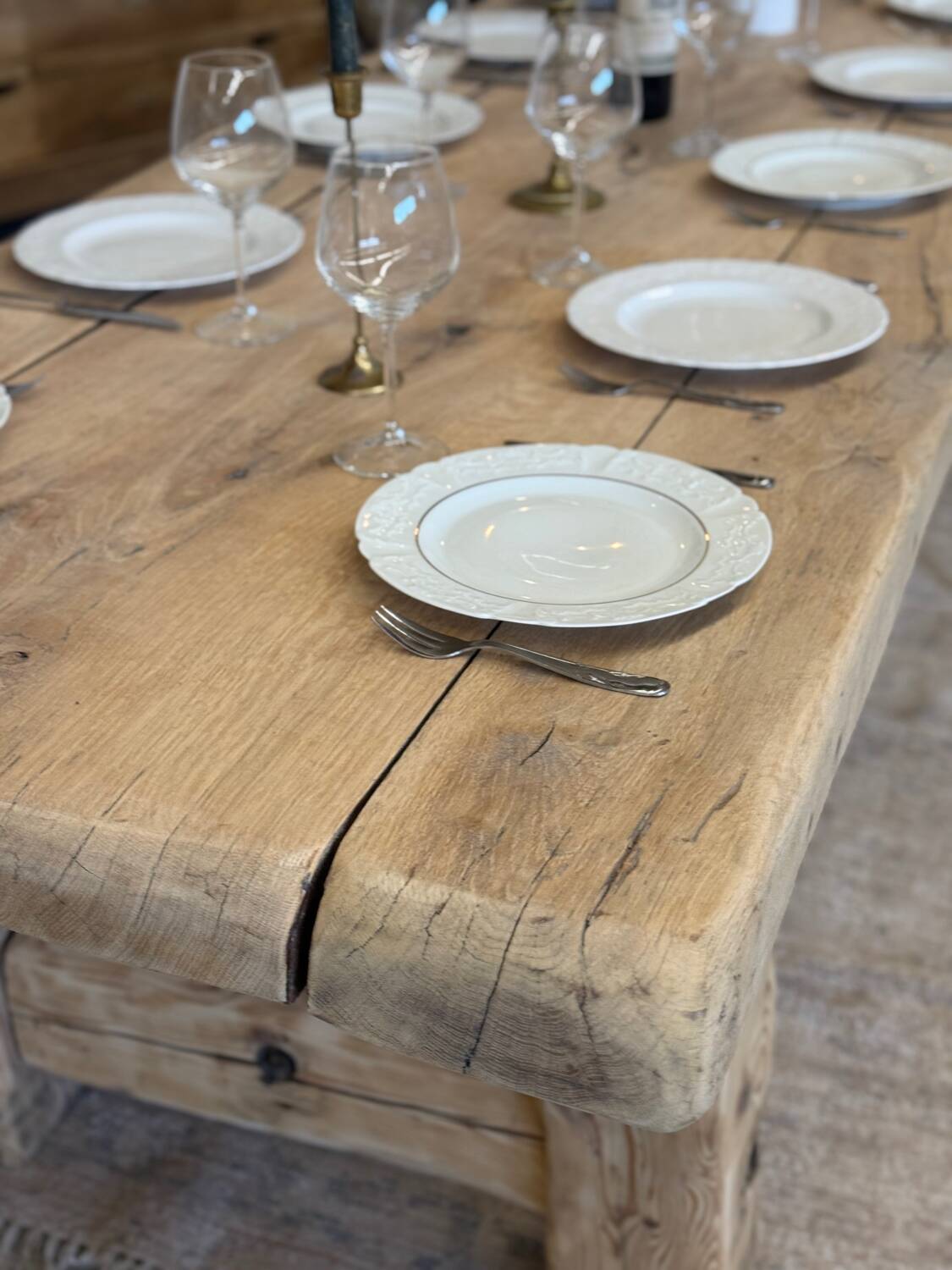 Very large renovated farmhouse table