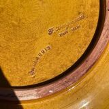 Paires d’assiettes en céramique grès émaillé vert
