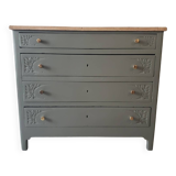 Large solid oak chest of drawers
