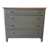 Large solid oak chest of drawers