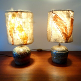2 vintage ceramic lamps 50s 60s