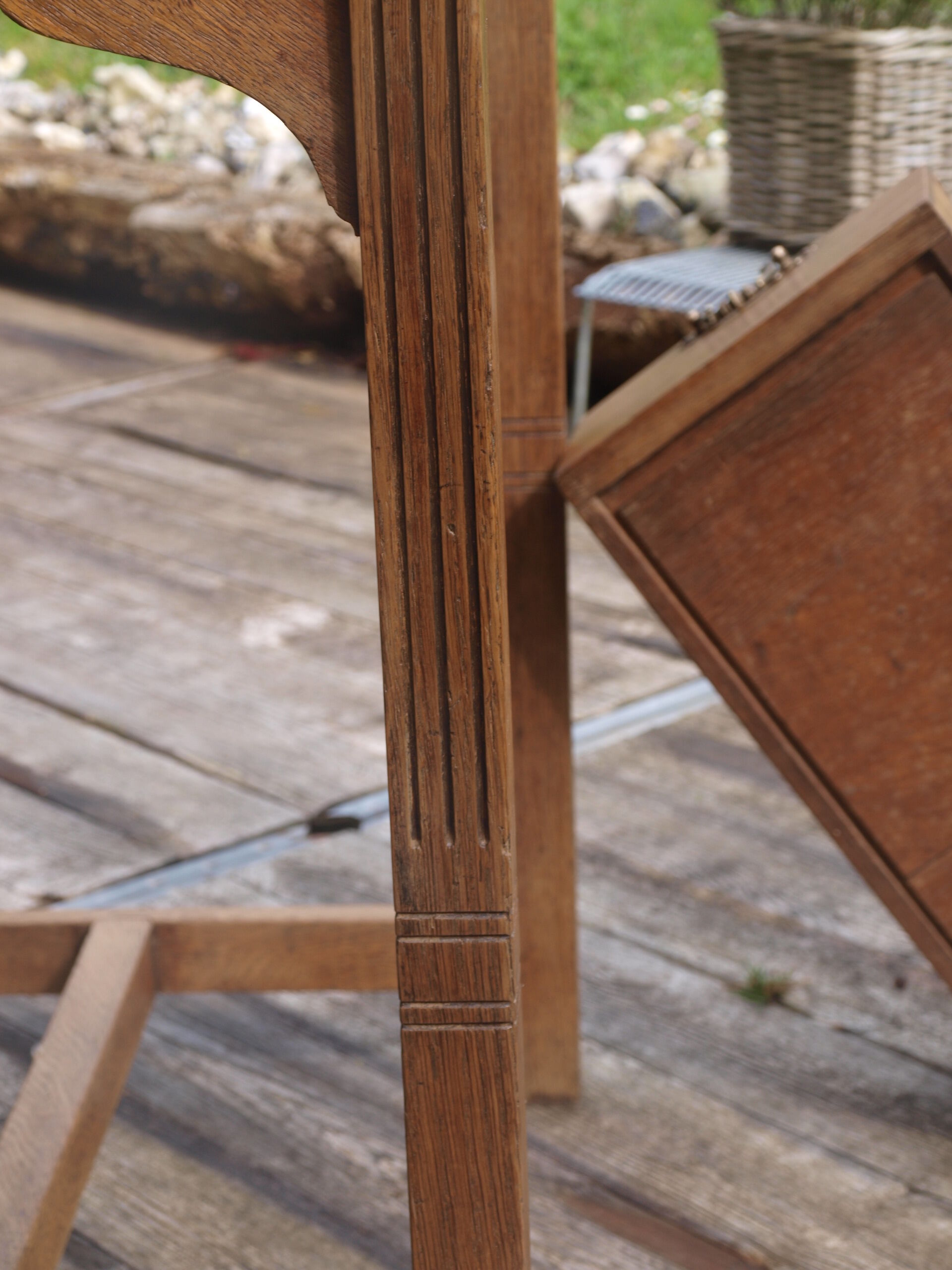 Oak writing desk
