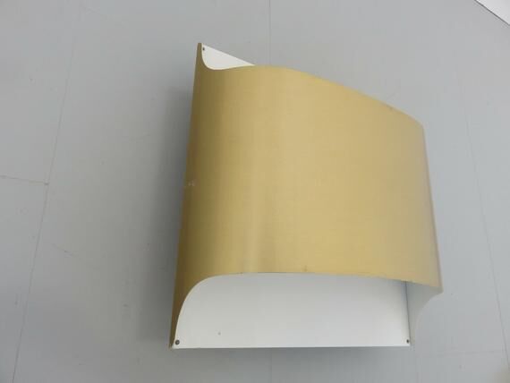 Pair of wall lights "Staff" in golden brass, 70's