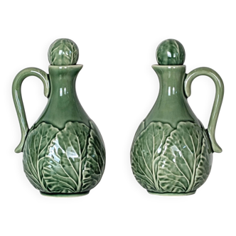 "Cabbage" oil and vinegar cruet