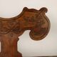 Ancient baroque walnut bench, Italy, 18th century