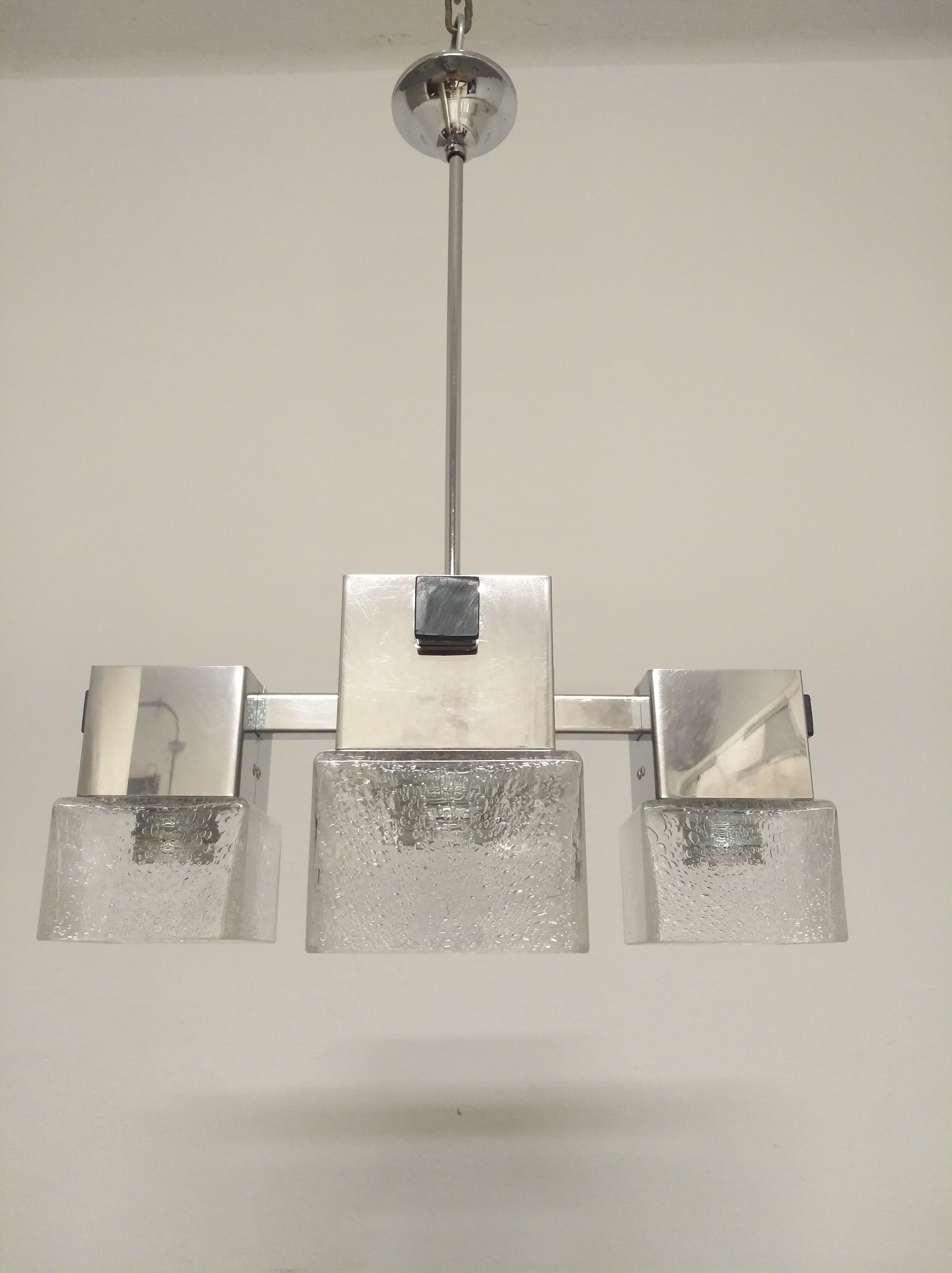 70s chandelier with Murano tulips