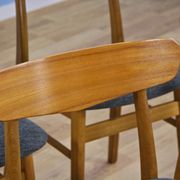Ensemble de 4 chaises de salle à manger danoises en teck par Farstrup Møbler, années 1960