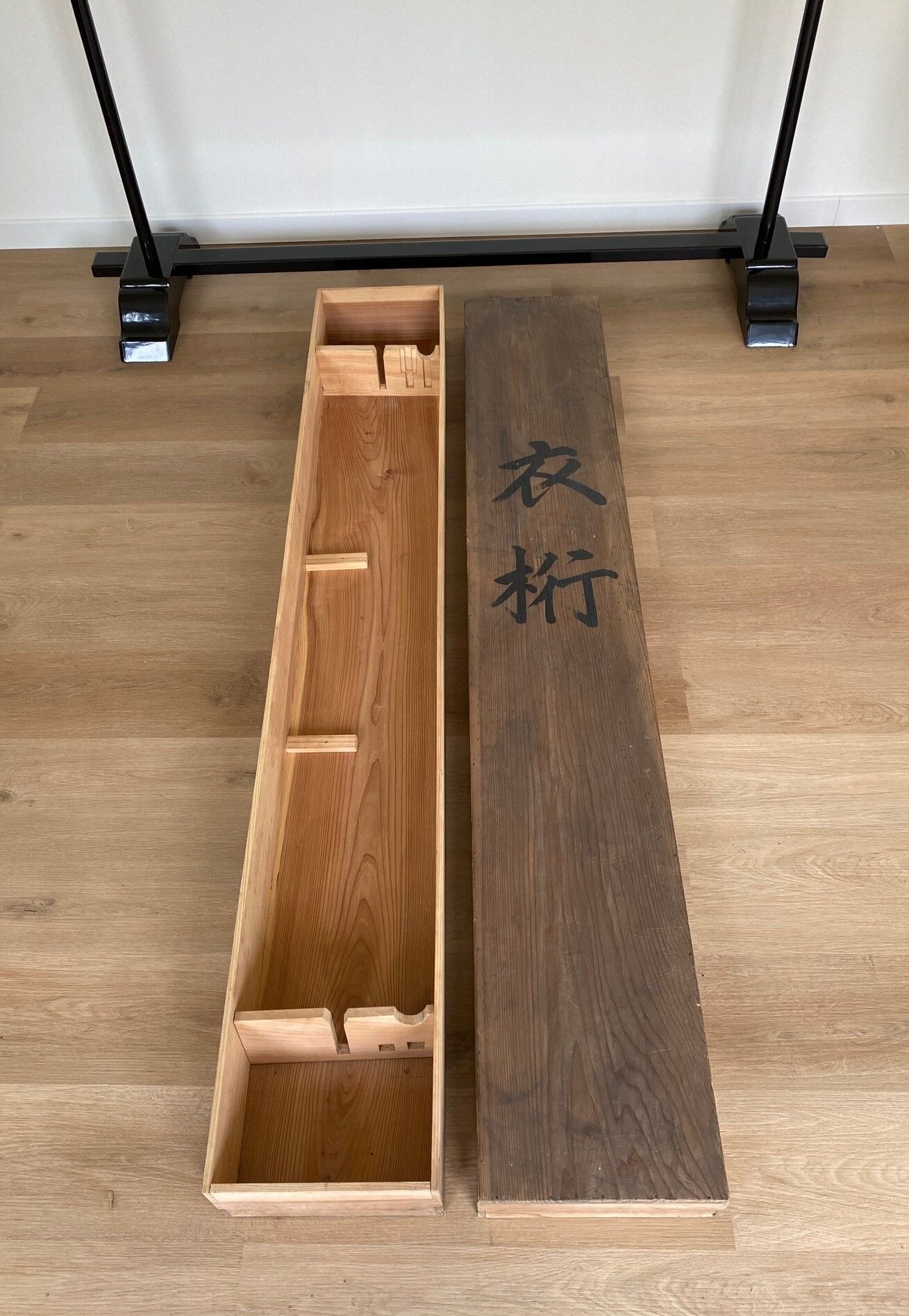 Japanese lacquered clothing rack