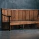 Rustic High-Back Tavern Settle, England, 18th Century
