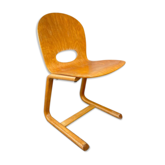 Vintage wooden school chair