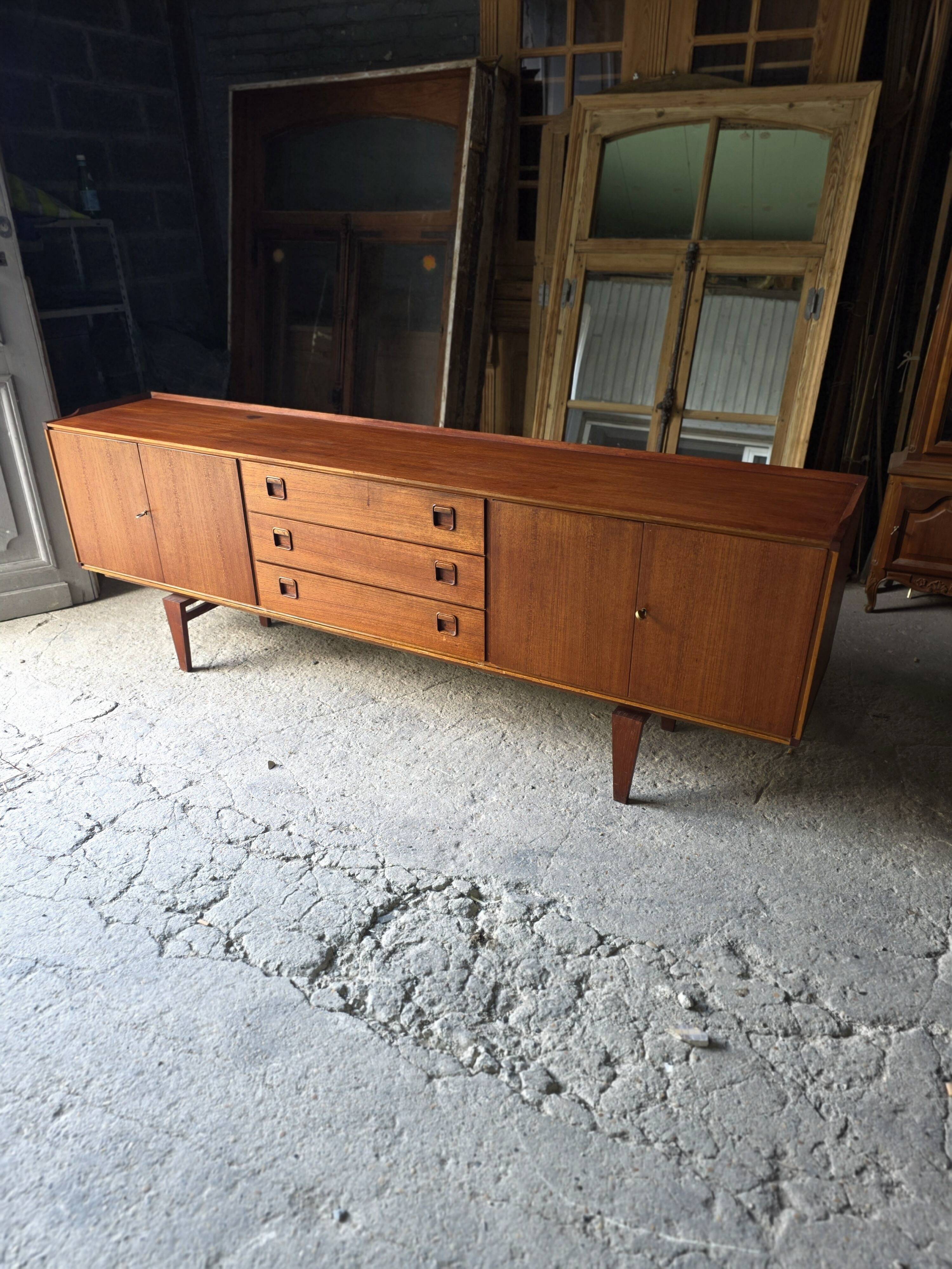 Scandinavian teak sideboard from the 1960s.
