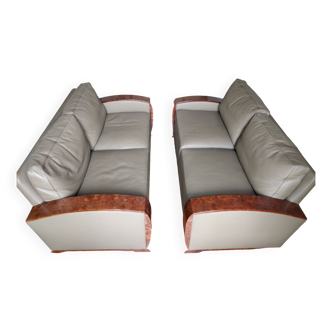 Pair of Art Deco style sofas