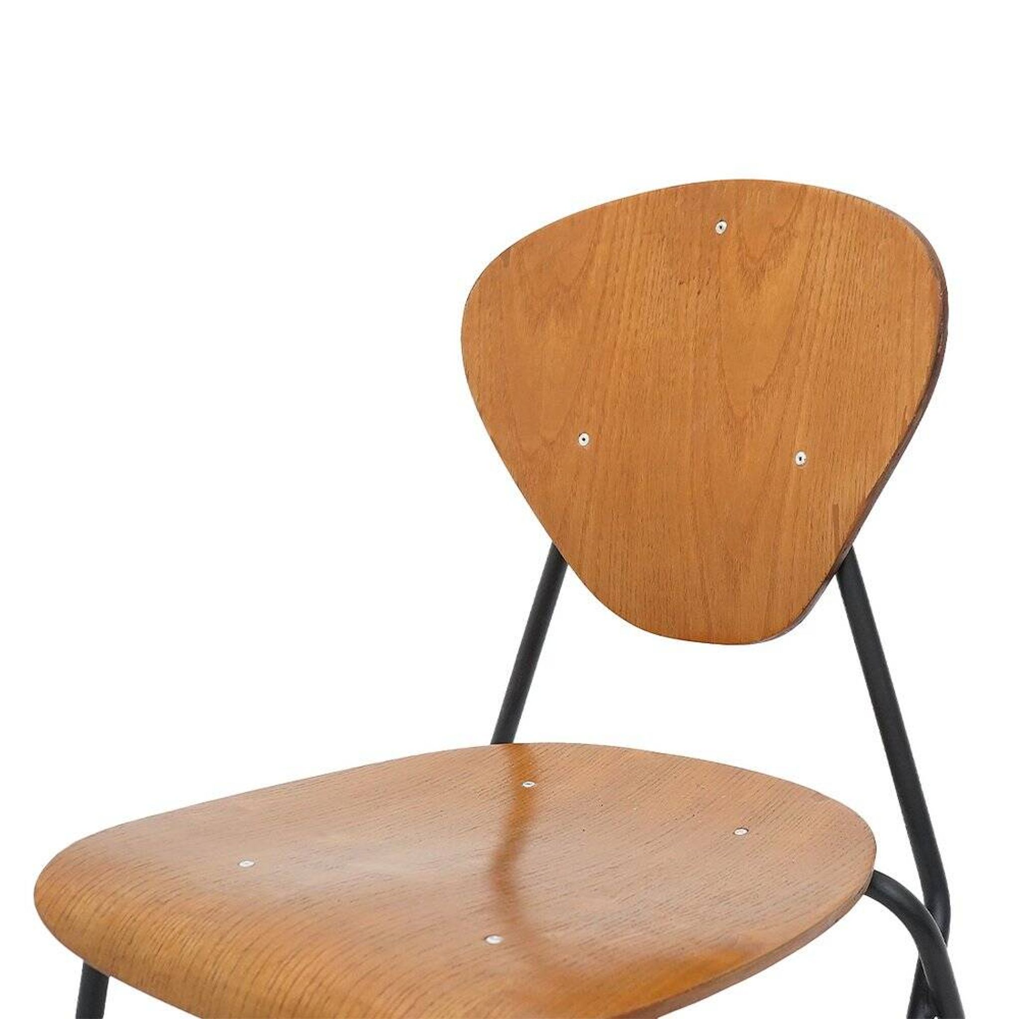 Vintage chairs by Aurelio Villari for Isa Bergamo, 1950s, set of 4.